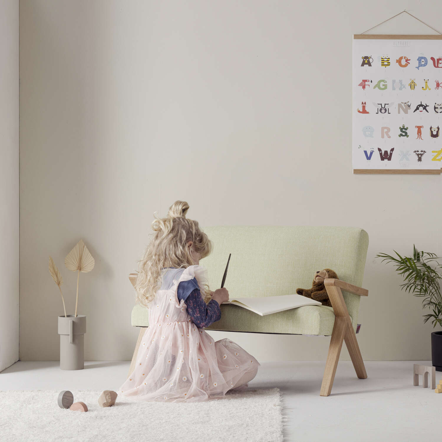 Kinder Retrostar 2er Sofa Sternzeit Design