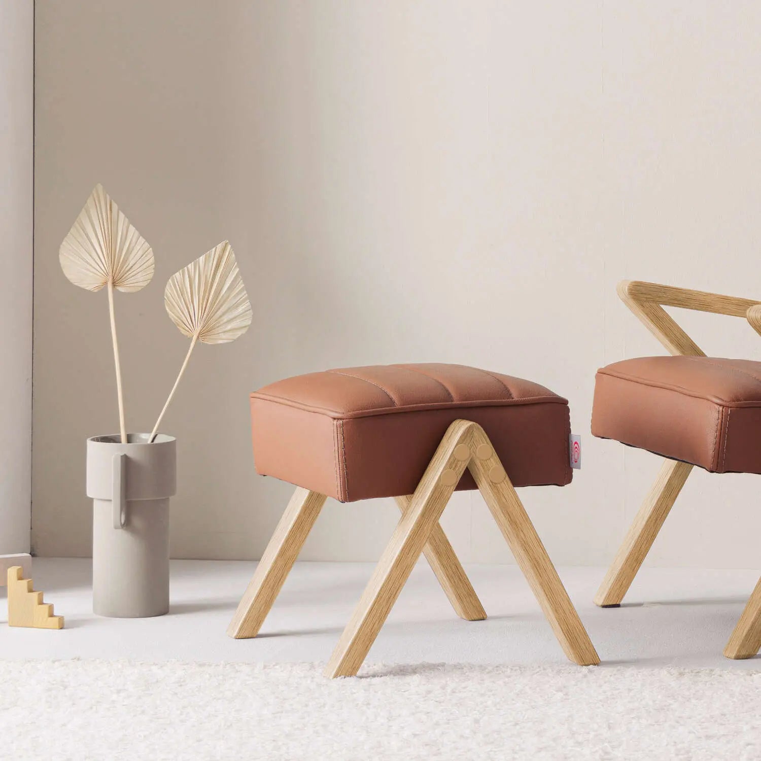 KidsRetrostarFootstool-LederPremium