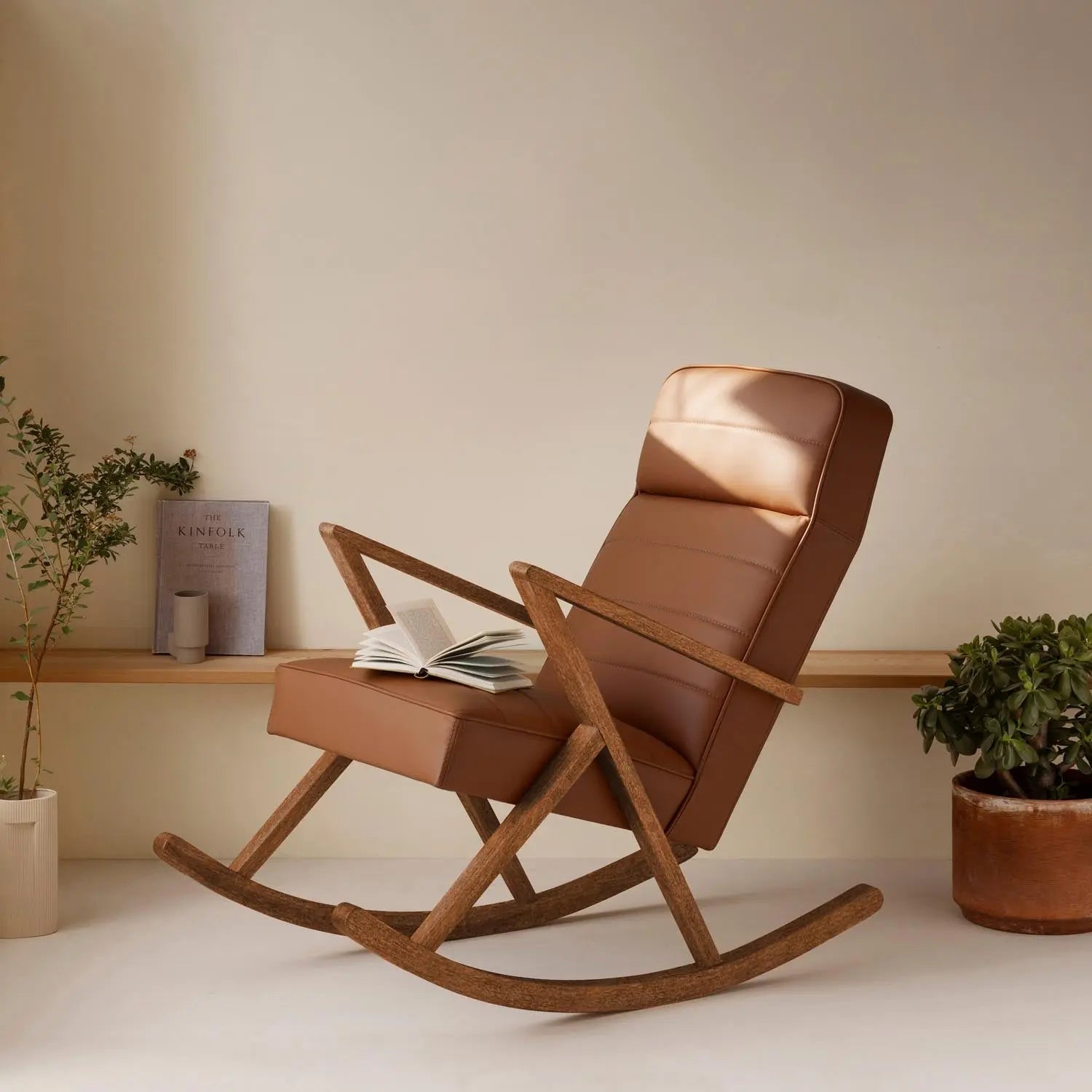 Retrostar Lounge Schaukelsessel - Leder Sternzeit Design