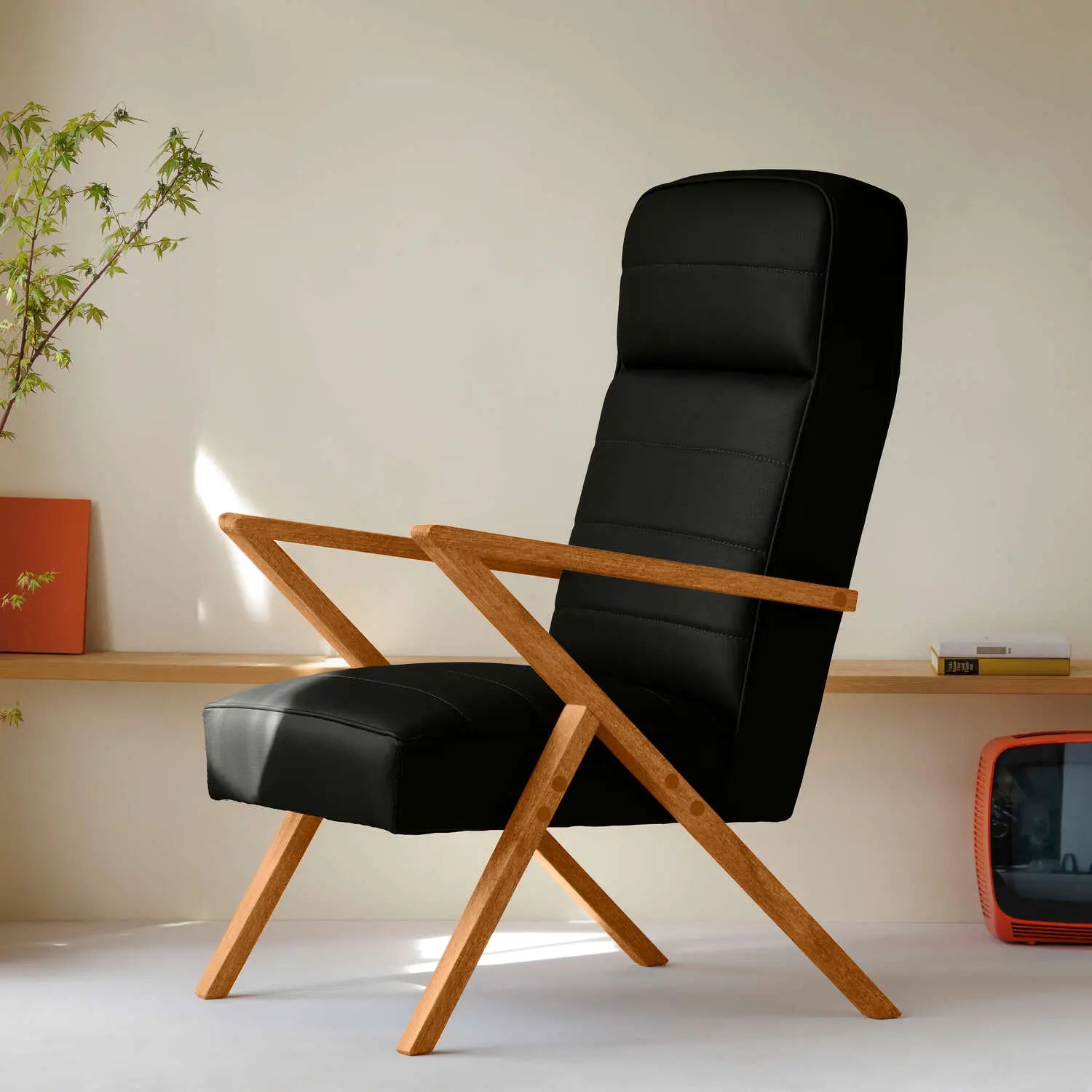 RetrostarLoungeChair-Leder