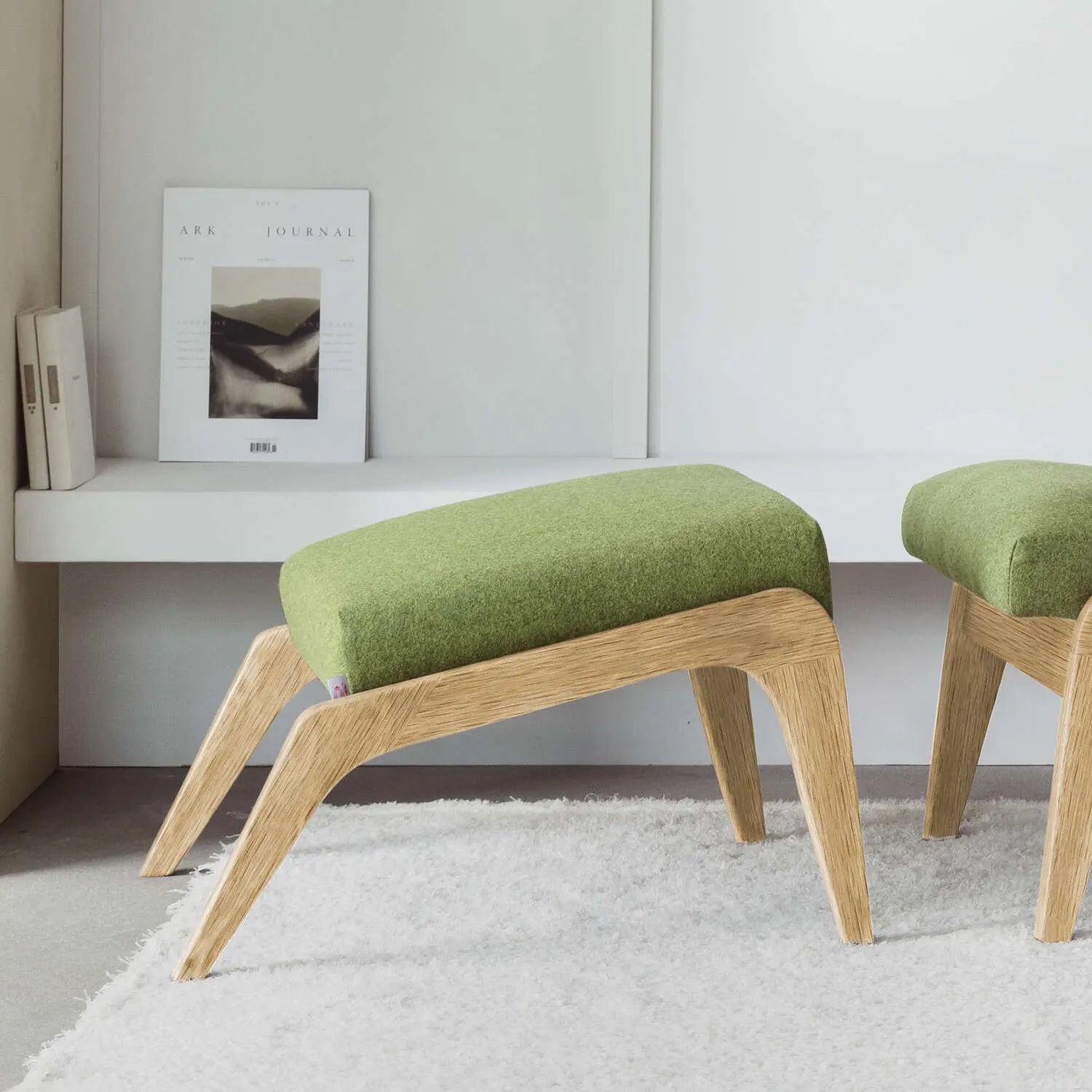 Apollo Fußhocker - Wool Line Sternzeit Design
