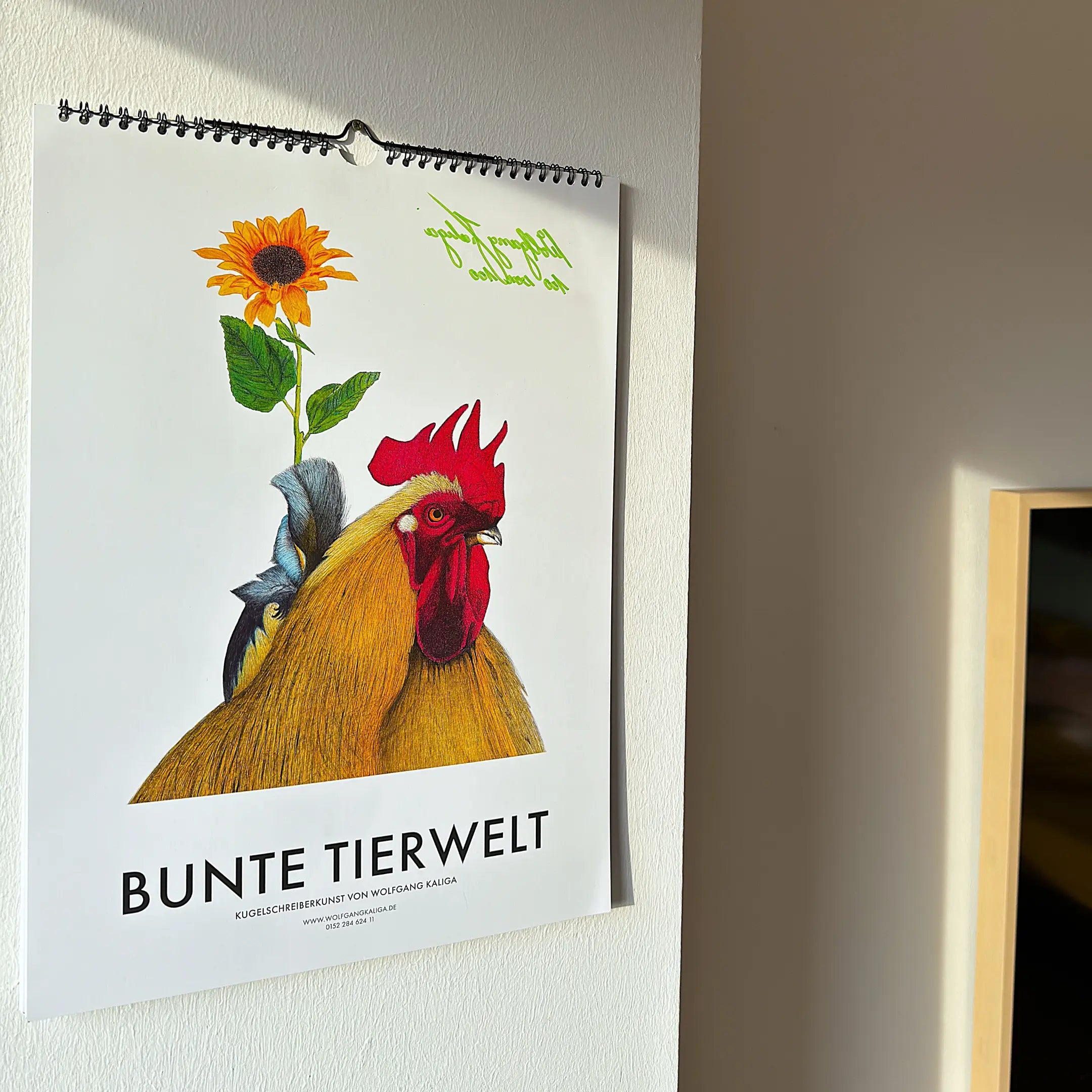 Bunte Tierwelt Kunstkalender by Wolfgang Kaliga Sternzeit Design